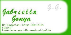 gabriella gonya business card